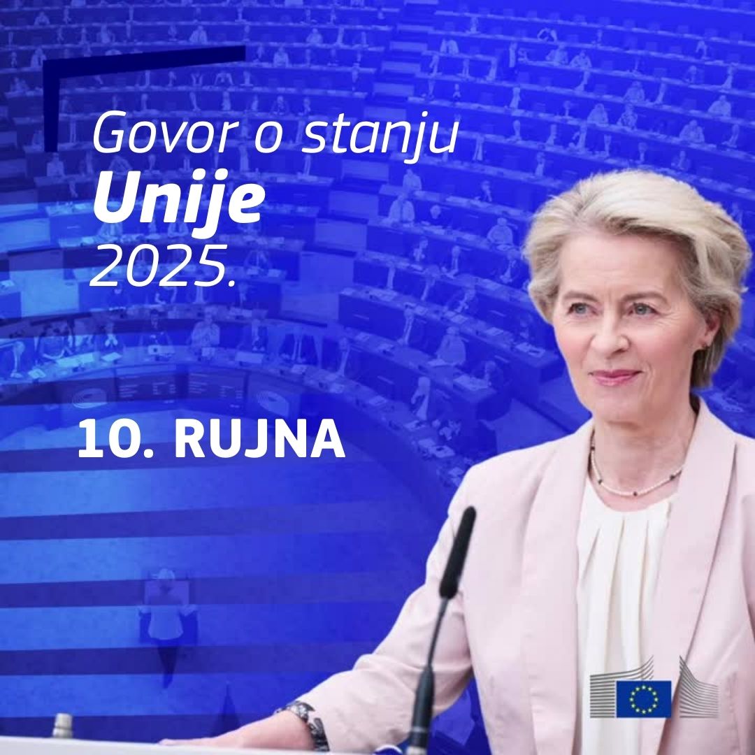 Pratite govor predsjednice Europske komisije o stanju Unije 2025.